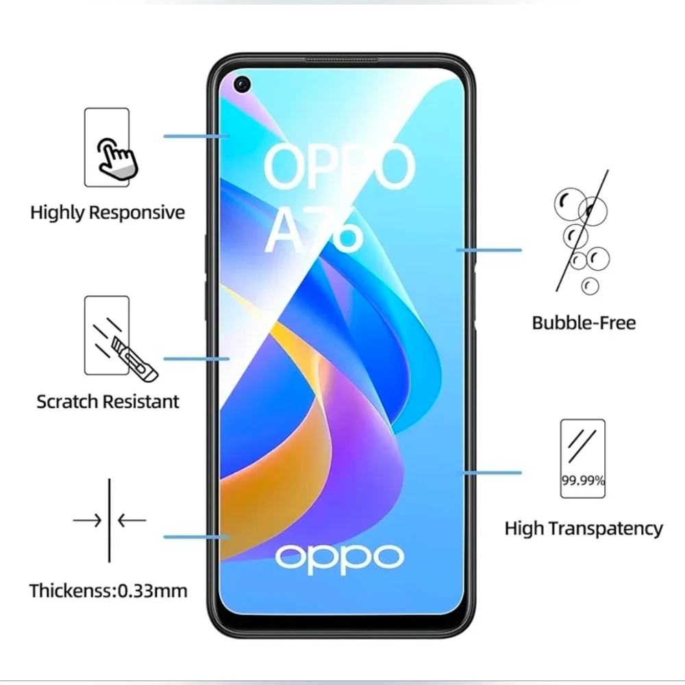NEW'C 2 Pack Designed for Google Pixel 7 Screen Protector Tempered Glass Case